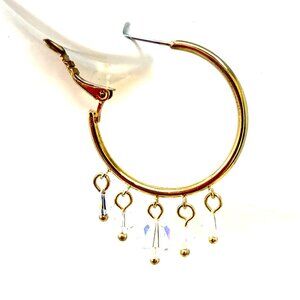 🆕💖Swarovski Crystal Gypsy Hoop
